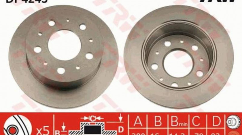 Disc frana Fiat DUCATO bus (230) 1994-2002 #3 00004246Z1