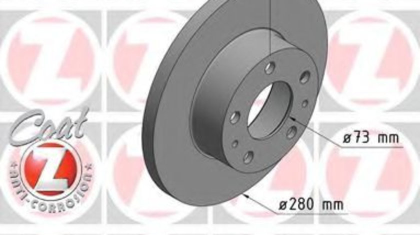 Disc frana FIAT DUCATO bus (230) (1994 - 2002) ZIMMERMANN 180.3010.20 piesa NOUA