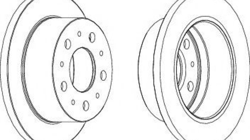 Disc frana FIAT DUCATO bus (250, 290) (2006 - 2016) FERODO DDF1574 piesa NOUA