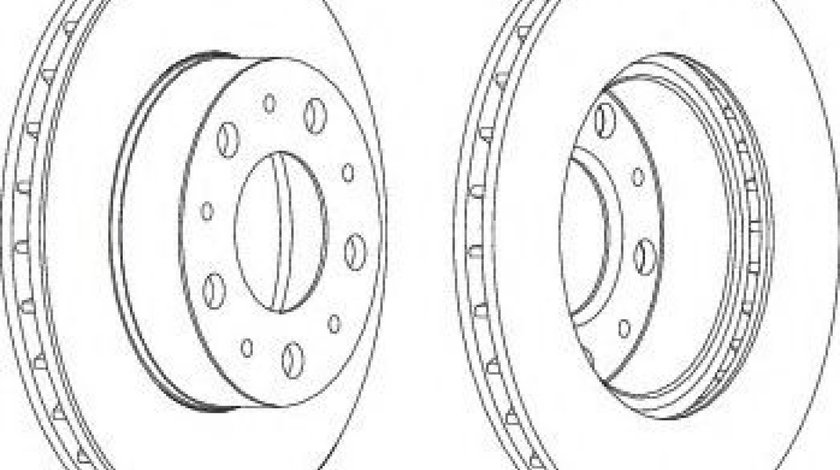 Disc frana FIAT DUCATO bus (250, 290) (2006 - 2016) FERODO DDF1171 piesa NOUA