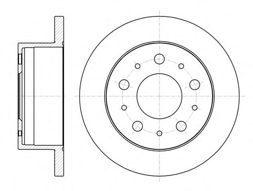 Disc frana FIAT DUCATO bus (250, 290) (2006 - 2016) REMSA 61056.00 piesa NOUA