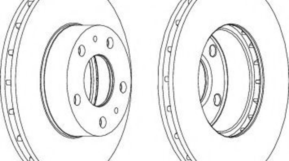 Disc frana FIAT DUCATO bus (250, 290) (2006 - 2016) FERODO DDF1809 piesa NOUA