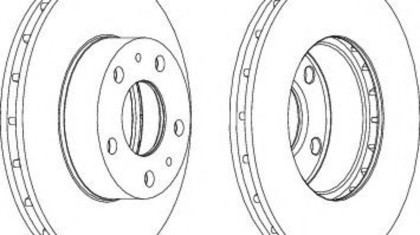 Disc frana FIAT DUCATO bus (250, 290) (2006 - 2016) FERODO DDF1809 piesa NOUA