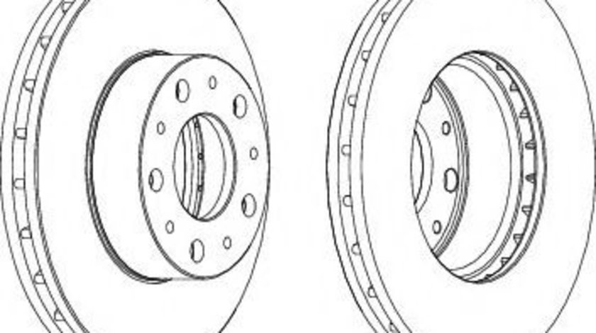 Disc frana FIAT DUCATO bus (250, 290) (2006 - 2016) FERODO DDF1800 piesa NOUA