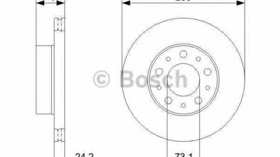 Disc frana FIAT DUCATO caroserie 230L BOSCH 0 986 479 B96