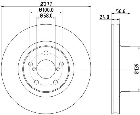 Disc frana FIAT DUCATO caroserie (250, 290) (2006 - 2016) KRIEGER 0950004109 piesa NOUA