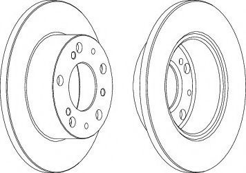 Disc frana FIAT DUCATO caroserie (280) (1982 - 1990) FERODO DDF117-1 piesa NOUA