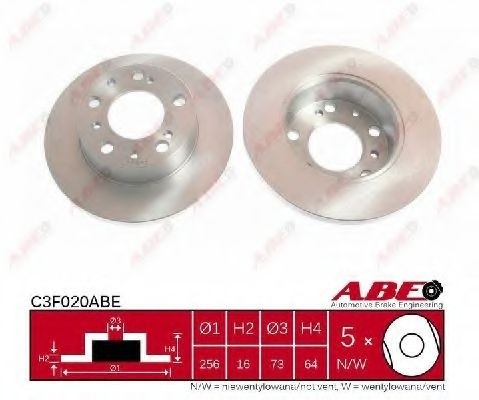 Disc frana FIAT DUCATO Panorama (280) (1982 - 1990) ABE C3F020ABE piesa NOUA