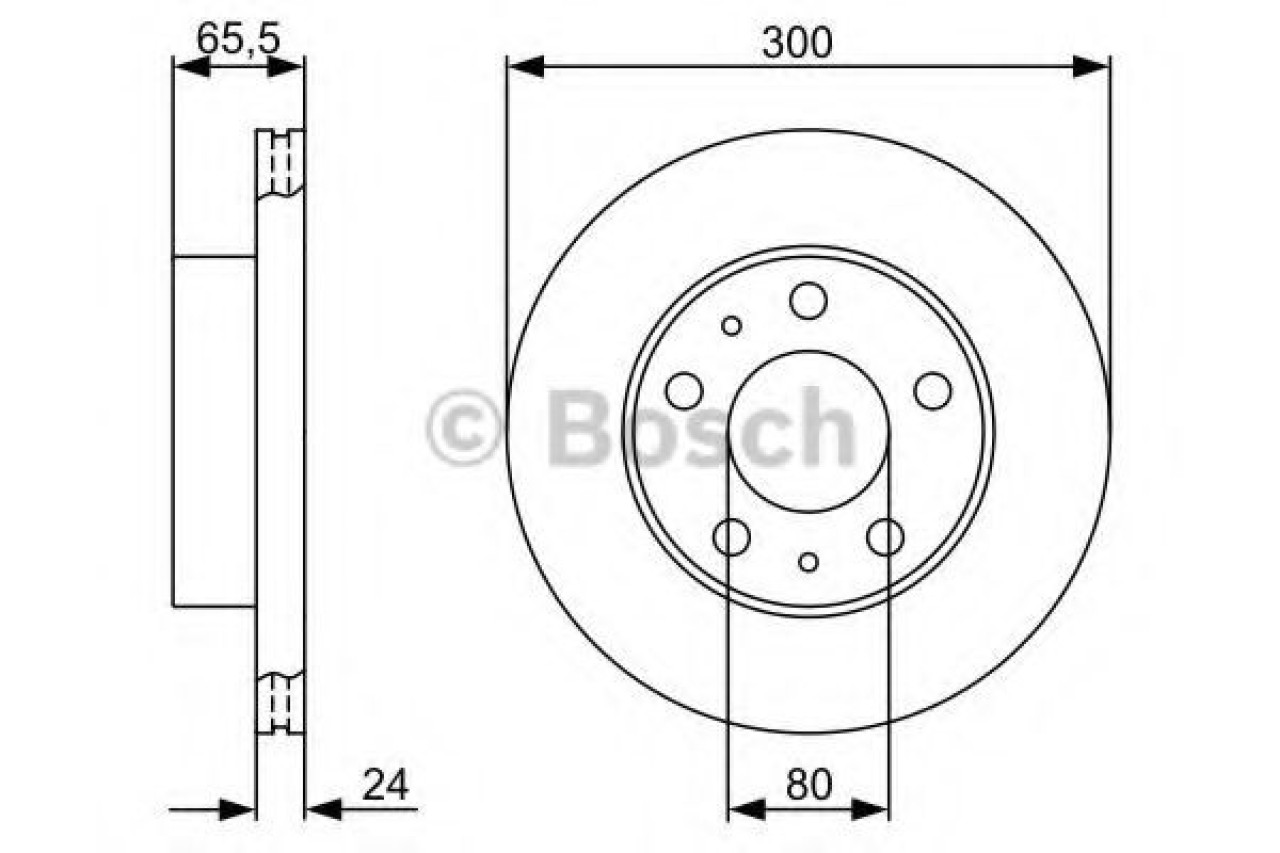 Disc frana FIAT DUCATO platou / sasiu (250, 290) (2006 - 2016) BOSCH 0 986 479 314 piesa NOUA