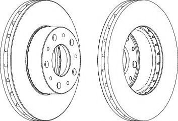 Disc frana FIAT DUCATO platou / sasiu (250, 290) (2006 - 2016) FERODO DDF1800 piesa NOUA