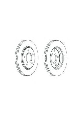 Disc frana FIAT FREEMONT (JC, JF) (2011 - 2016) FERODO DDF1807C piesa NOUA