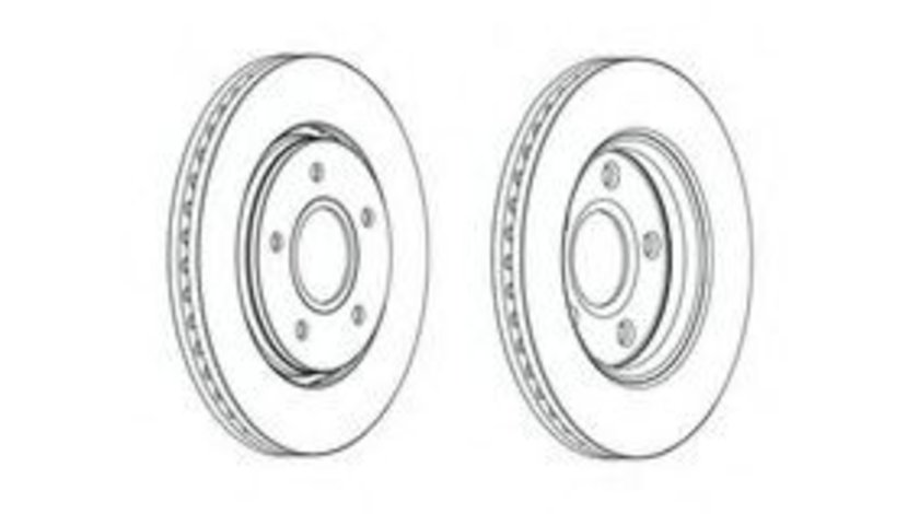 Disc frana FIAT FREEMONT (JC, JF) (2011 - 2016) FERODO DDF1807C piesa NOUA