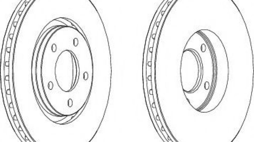 Disc frana FIAT FREEMONT (JC, JF) (2011 - 2016) FERODO DDF1372C piesa NOUA