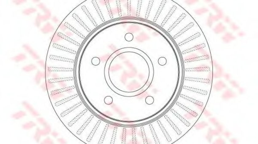 Disc frana FIAT FREEMONT (JC, JF) (2011 - 2016) TRW DF6253S piesa NOUA