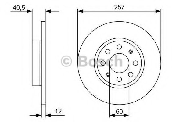 Disc frana FIAT GRANDE PUNTO (199) (2005 - 2016) BOSCH 0 986 479 C11 piesa NOUA