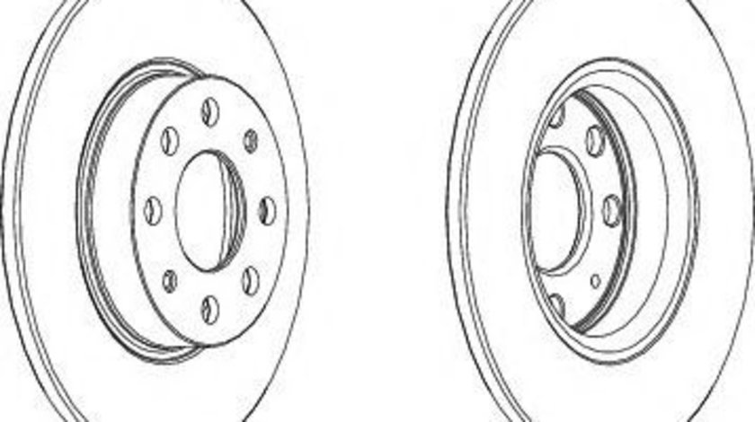 Disc frana FIAT GRANDE PUNTO (199) (2005 - 2016) FERODO DDF1784 piesa NOUA