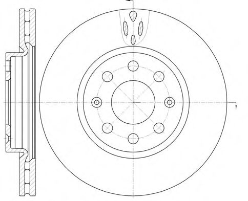 Disc frana FIAT GRANDE PUNTO (199) (2005 - 2016) REMSA 6981.10 piesa NOUA