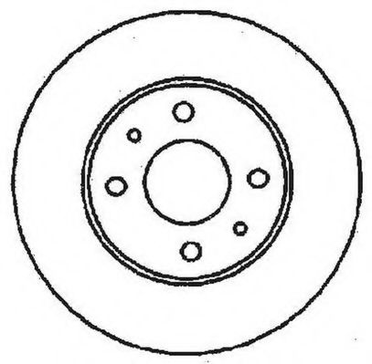 Disc frana FIAT IDEA (350) (2003 - 2016) JURID 561380JC piesa NOUA
