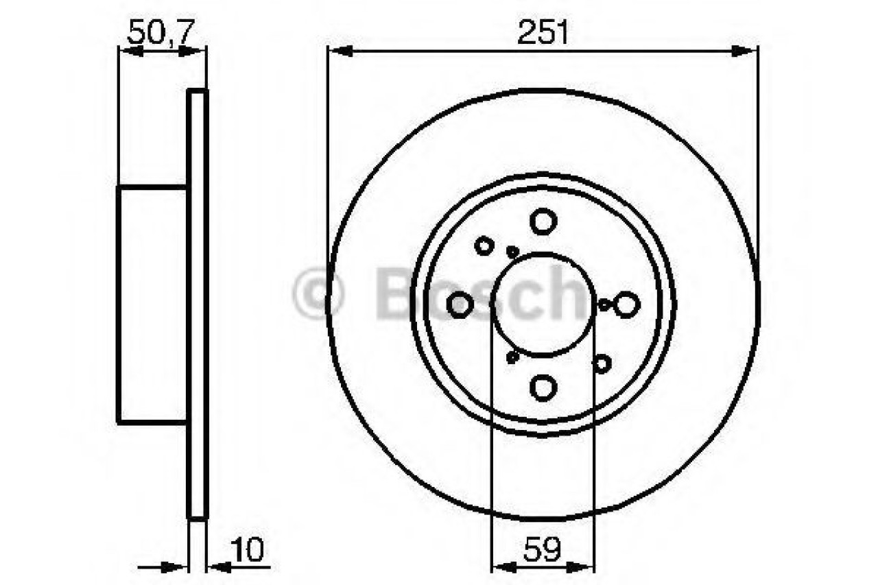 Disc frana FIAT LINEA (323) (2007 - 2016) BOSCH 0 986 479 B26 piesa NOUA