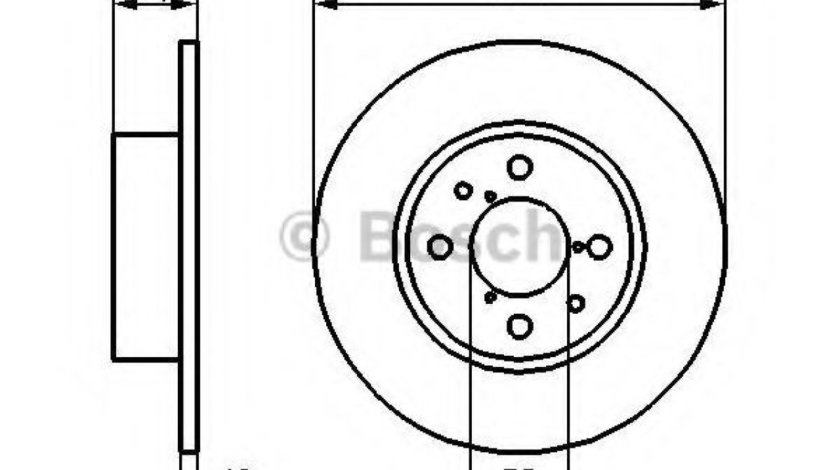 Disc frana FIAT LINEA (323) (2007 - 2016) BOSCH 0 986 478 238 piesa NOUA