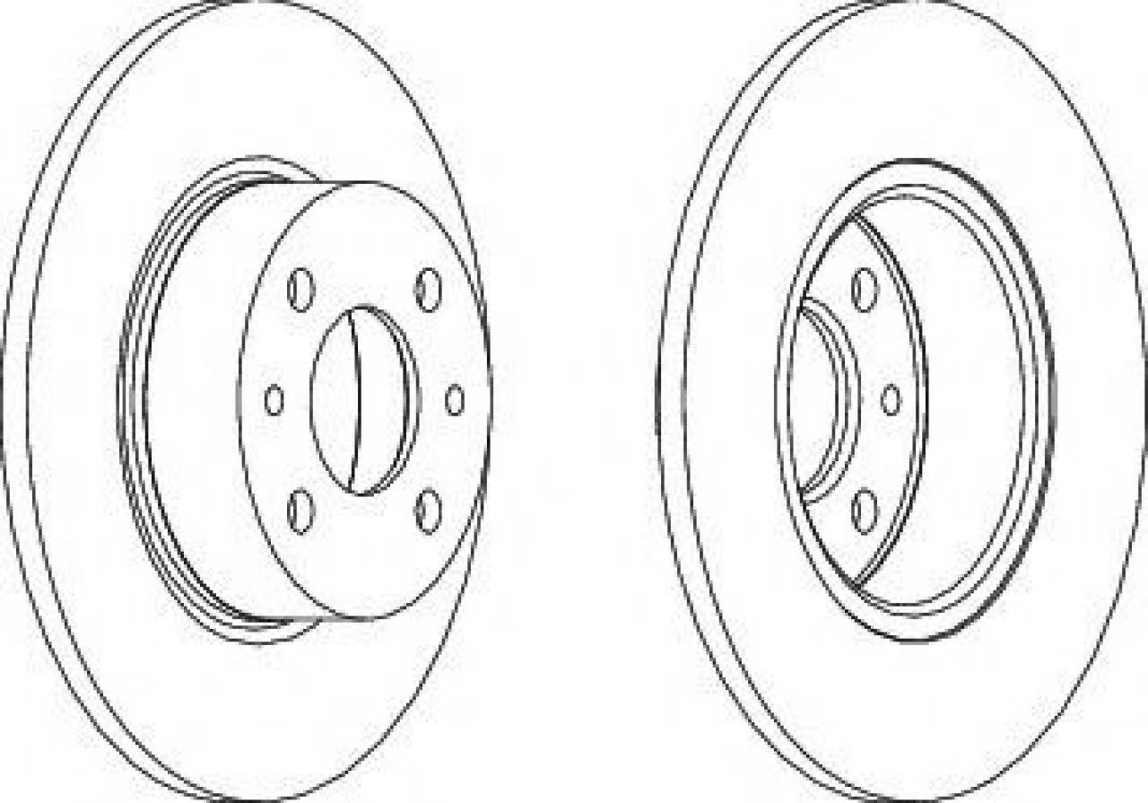 Disc frana FIAT LINEA (323) (2007 - 2016) FERODO DDF066 piesa NOUA