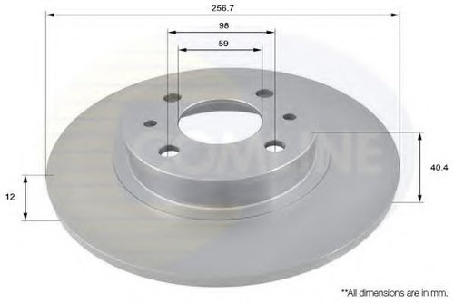 Disc frana FIAT MAREA (185) (1996 - 2007) COMLINE ADC1802 piesa NOUA