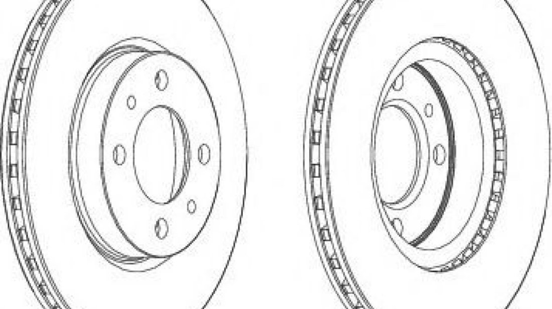 Disc frana FIAT MAREA (185) (1996 - 2007) FERODO DDF521 piesa NOUA