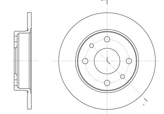 Disc frana FIAT MAREA (185) (1996 - 2007) REMSA 6110.00 piesa NOUA