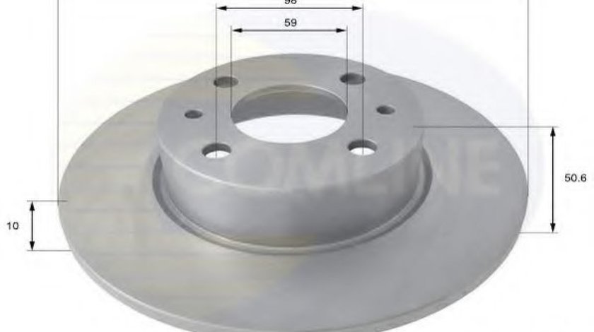 Disc frana FIAT MULTIPLA (186) (1999 - 2010) COMLINE ADC1809 piesa NOUA