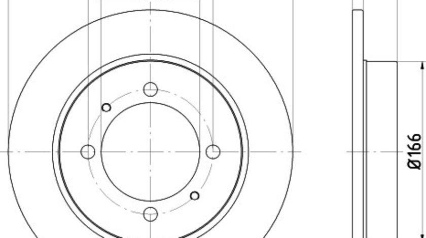 Disc frana FIAT MULTIPLA (186) (1999 - 2010) KRIEGER 0950004251 piesa NOUA