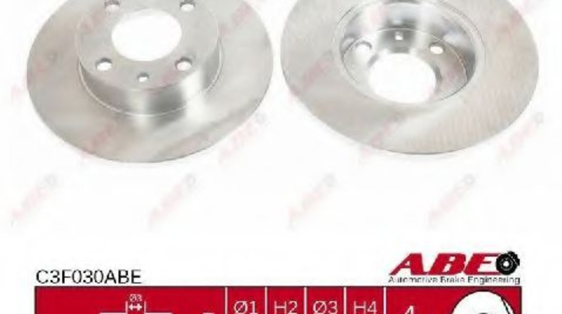 Disc frana FIAT PANDA (141A) (1980 - 2004) ABE C3F030ABE piesa NOUA