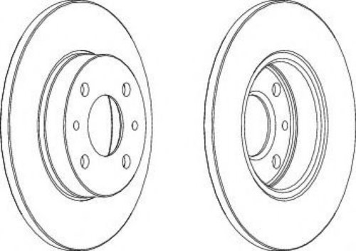 Disc frana FIAT PANDA (169) (2003 - 2016) FERODO DDF140-1 piesa NOUA