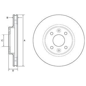 Disc frana FIAT PRATICO platou / sasiu (263) (2010 - 2016) KRIEGER 0950004355 piesa NOUA