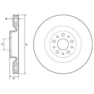 Disc frana FIAT PRATICO platou / sasiu (263) (2010 - 2016) KRIEGER 0950004348 piesa NOUA