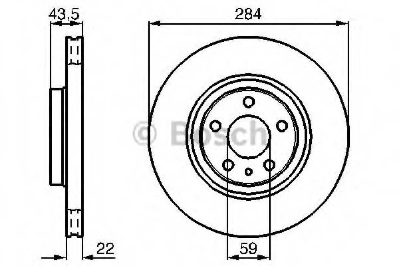 Disc frana FIAT PRATICO platou / sasiu (263) (2010 - 2016) BOSCH 0 986 478 521 piesa NOUA