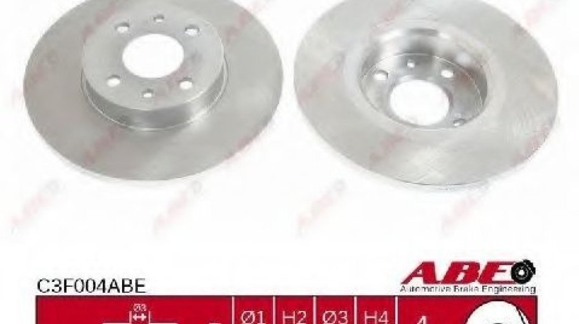 Disc frana FIAT PUNTO (176) (1993 - 1999) ABE C3F004ABE piesa NOUA