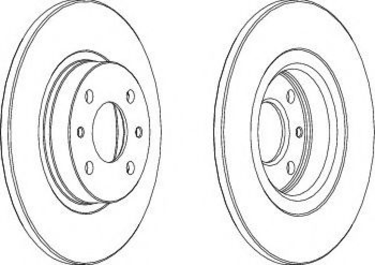 Disc frana FIAT PUNTO (188) (1999 - 2016) FERODO DDF141 piesa NOUA