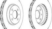 Disc frana FIAT PUNTO (188) (1999 - 2016) FERODO D...