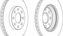 Disc frana FIAT PUNTO 199 FERODO DDF1304