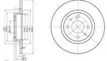 Disc frana FIAT PUNTO Cabriolet (176C) (1994 - 200...