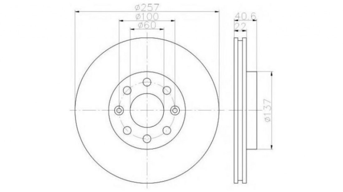 Disc frana Fiat PUNTO EVO (199) 2008-2016 #2 09584330