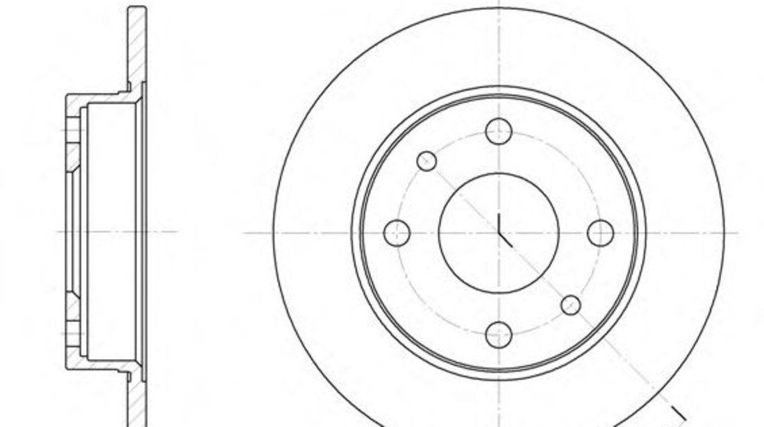 Disc frana FIAT PUNTO Van (188AX) (2000 - 2009) REMSA 6110.00 piesa NOUA