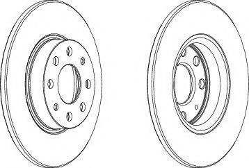 Disc frana FIAT PUNTO Van (199) (2008 - 2016) FERODO DDF1784 piesa NOUA
