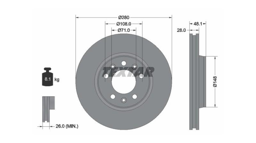 Disc frana Fiat SCUDO (272, 270_) 2007-2016 #2 0986479266