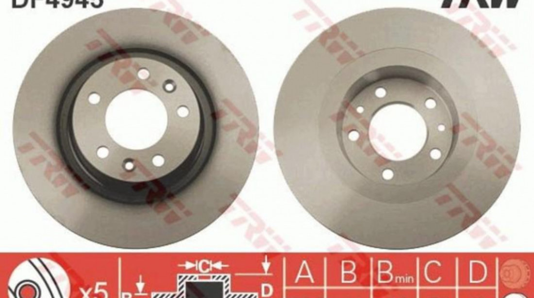 Disc frana Fiat SCUDO caroserie (272, 270_) 2007-2016 #2 08A45610