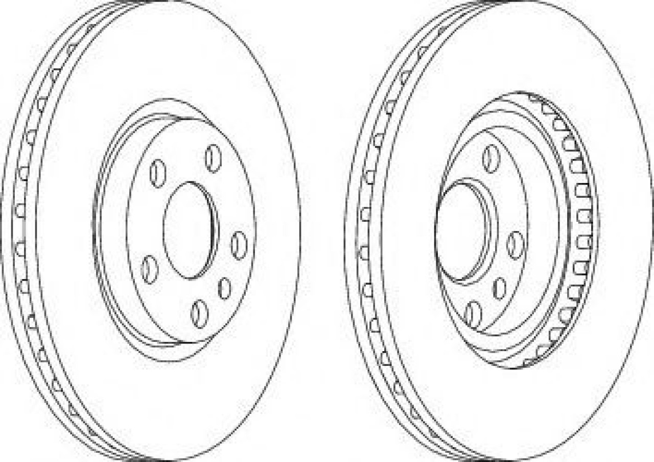 Disc frana FIAT SCUDO combinato (220P) (1996 - 2006) FERODO DDF760 piesa NOUA