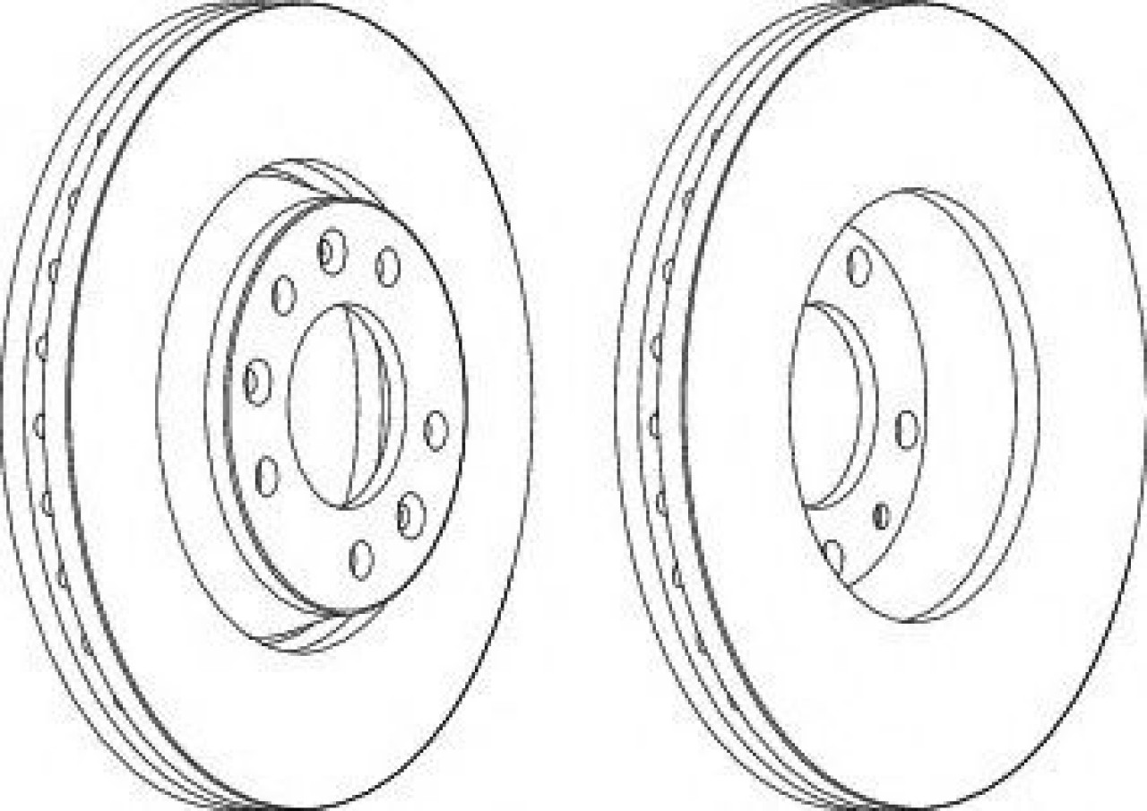 Disc frana FIAT SCUDO platou / sasiu (272, 270) (2007 - 2016) FERODO DDF1601 piesa NOUA