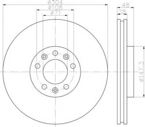 Disc frana FIAT SCUDO platou / sasiu (272, 270) (2007 - 2016) TEXTAR 92157003 piesa NOUA