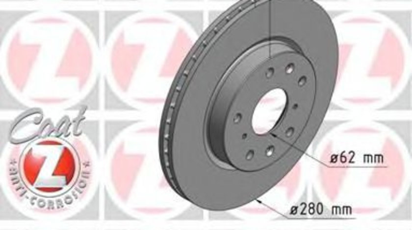 Disc frana FIAT SEDICI (FY) (2006 - 2016) ZIMMERMANN 230.2378.20 piesa NOUA