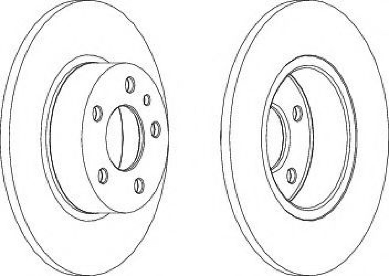 Disc frana FIAT STILO (192) (2001 - 2010) FERODO DDF067 piesa NOUA